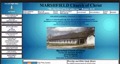 Desktop Screenshot of churchofchristmarshfld.org